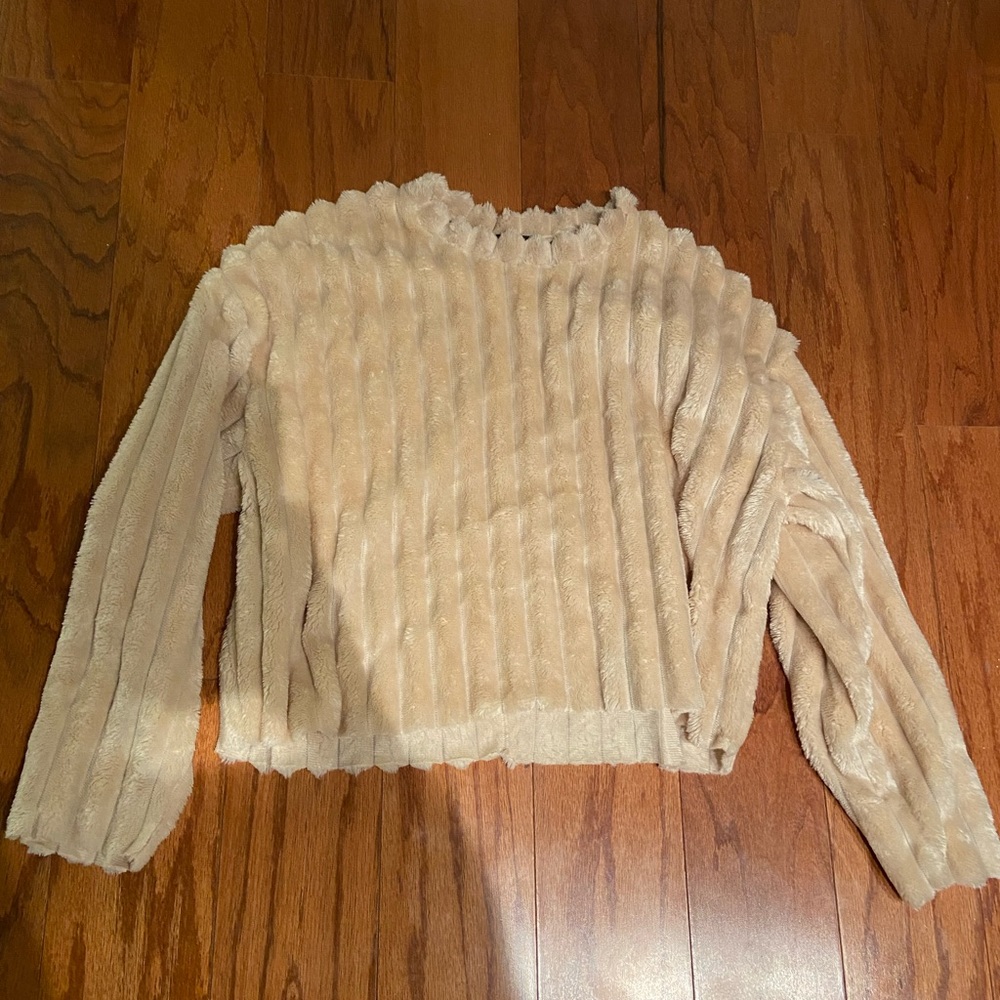 Zara Faux Fur Top